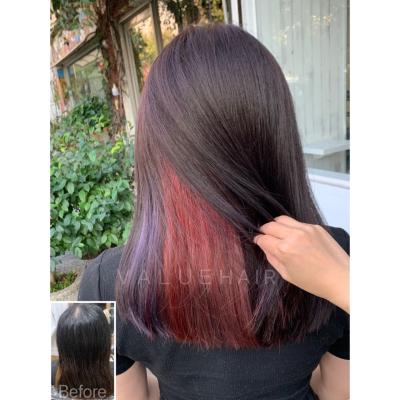 內餡雙色染 ～ 紫色搭配莓果色 