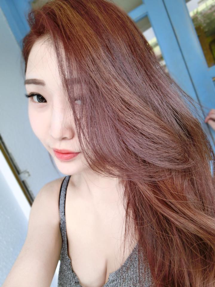 台中染髮,台中燙髮,台中剪髮,一中街染髮,櫻桃粉棕髮色